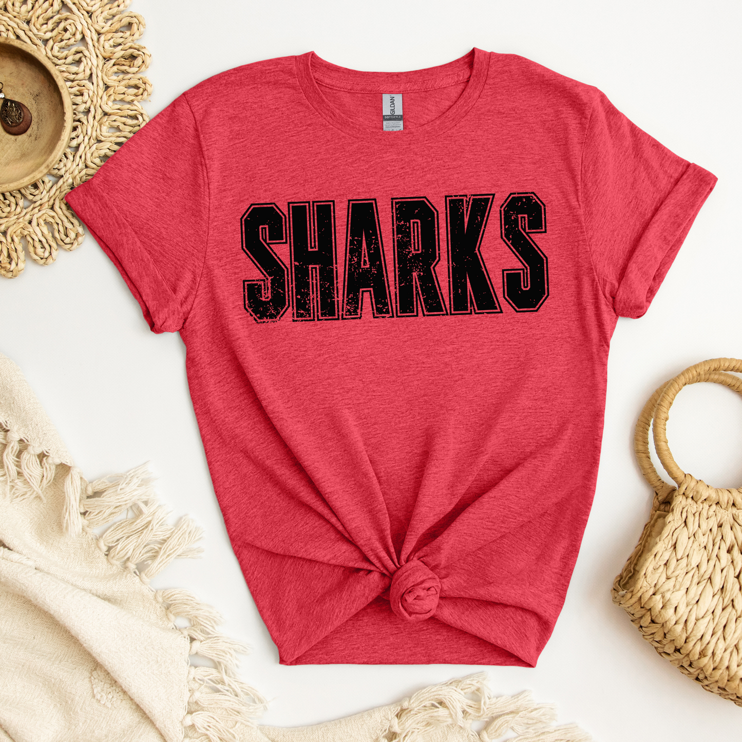 SHARKS Grunge Tee