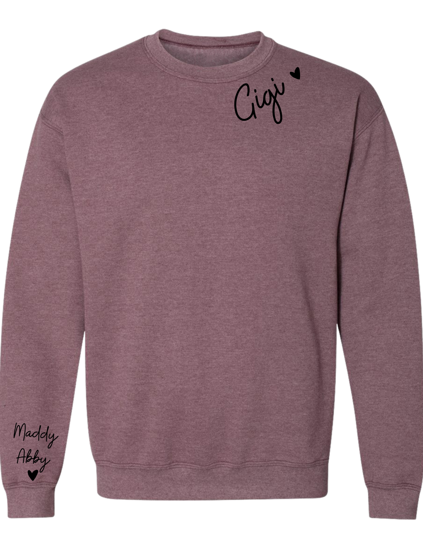 Personalized Crewneck Sweatshirt: COLLAR and SLEEVE Design