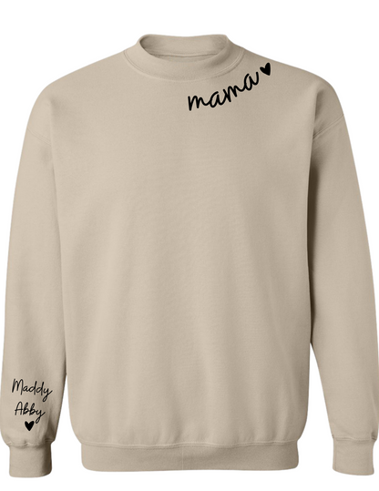 Personalized Crewneck Sweatshirt: COLLAR and SLEEVE Design