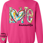 CUSTOM Sweatshirt: LOVE and #