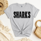 SHARKS Grunge Tee