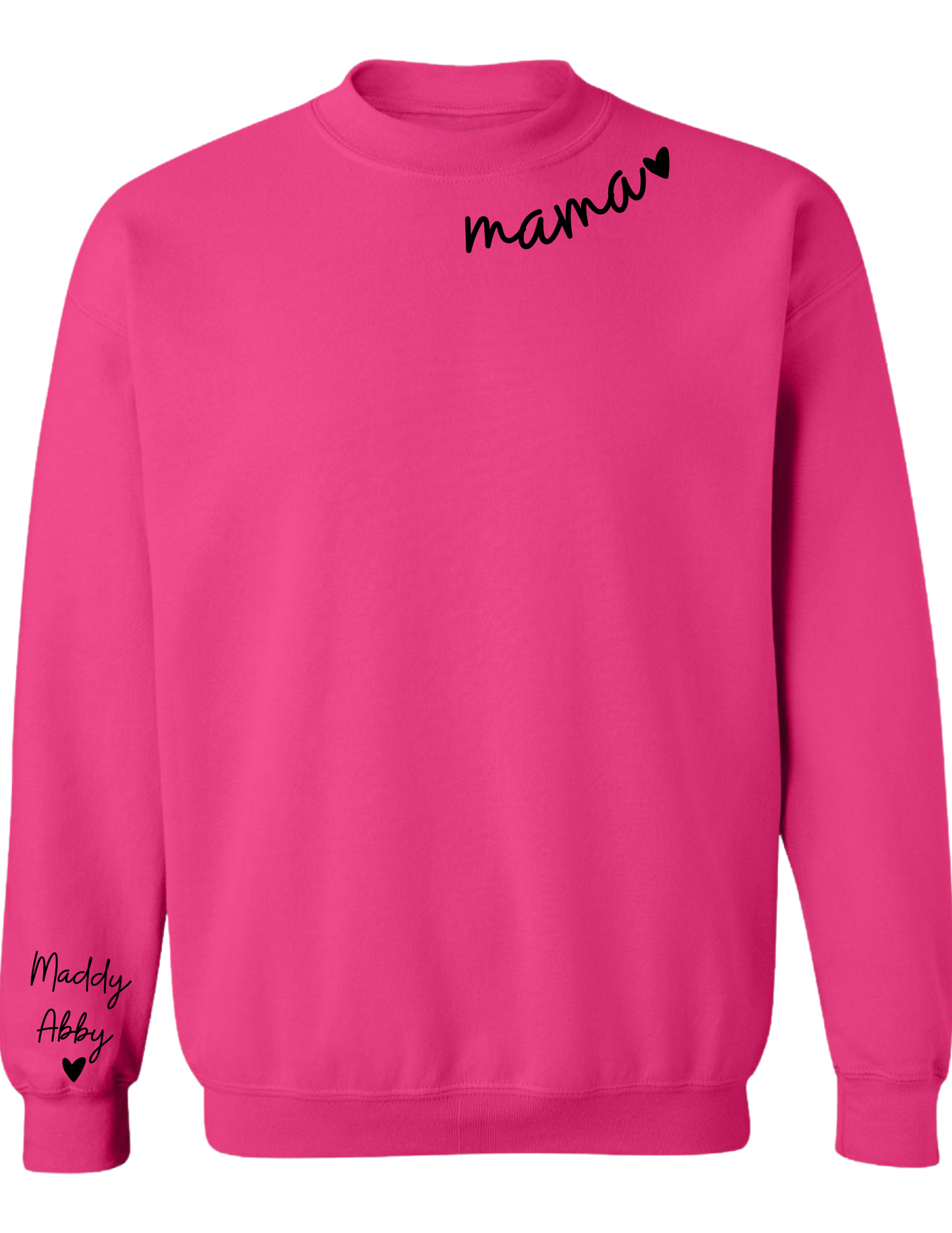 Personalized Crewneck Sweatshirt: COLLAR and SLEEVE Design