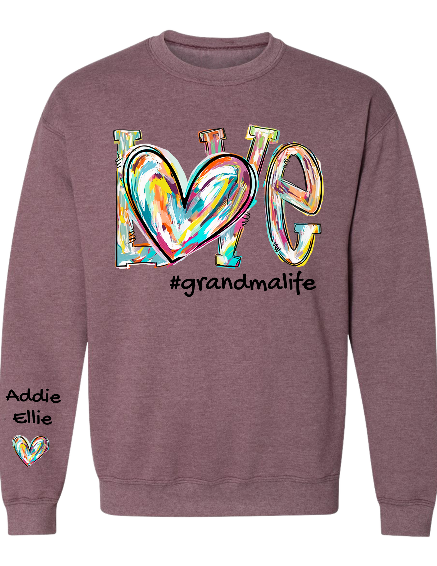 CUSTOM Sweatshirt: LOVE and #