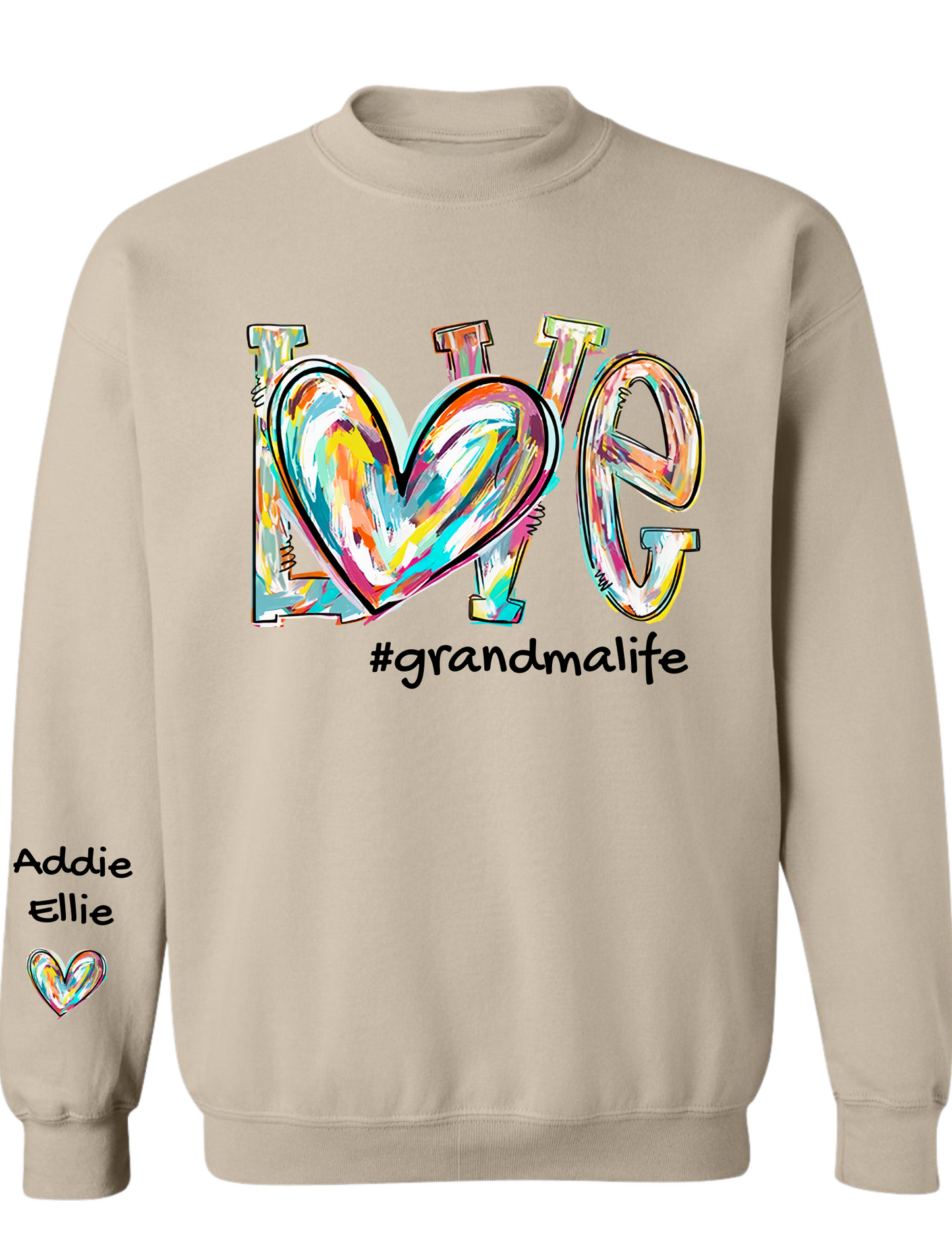 CUSTOM Sweatshirt: LOVE and #