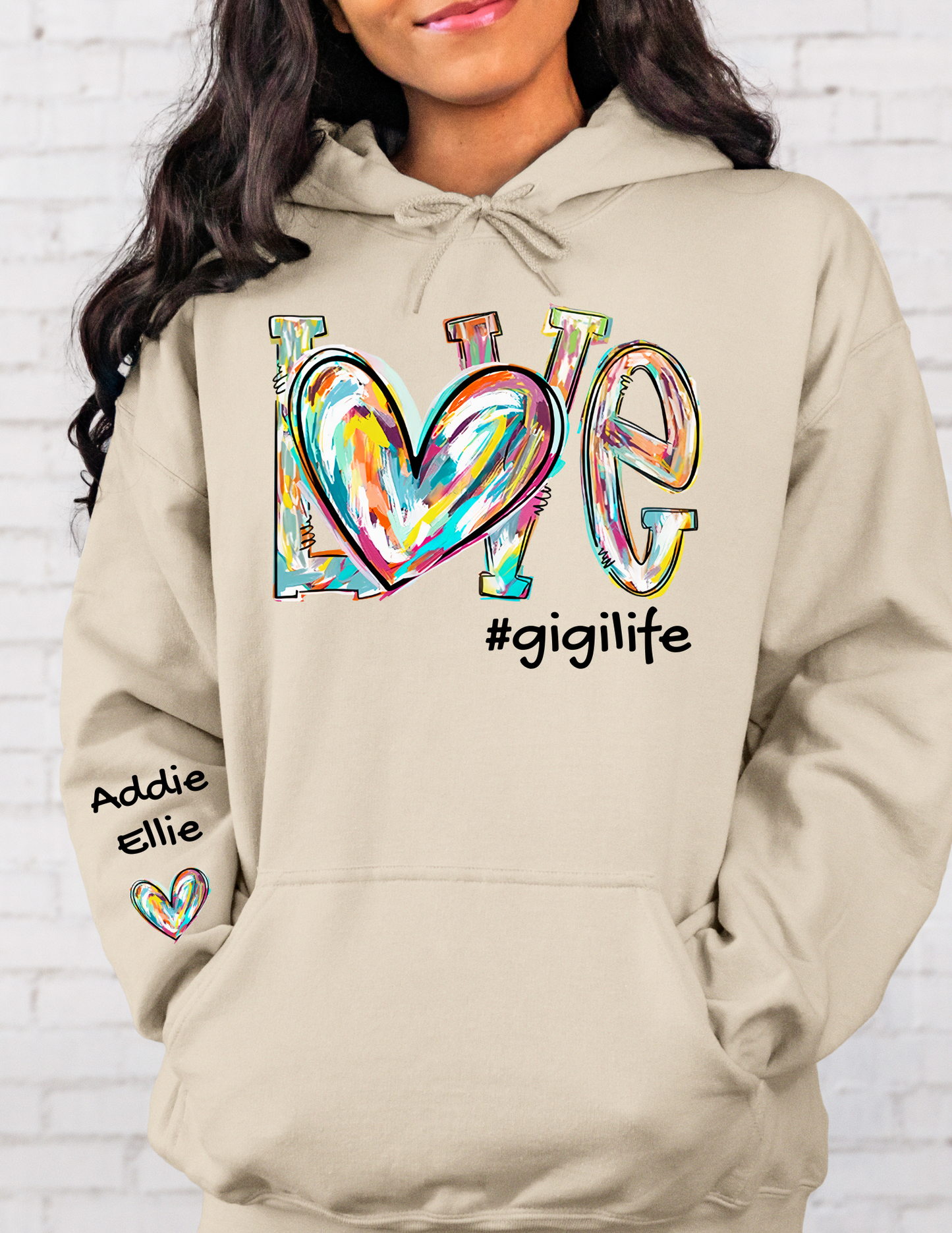 CUSTOM Sweatshirt: LOVE and #