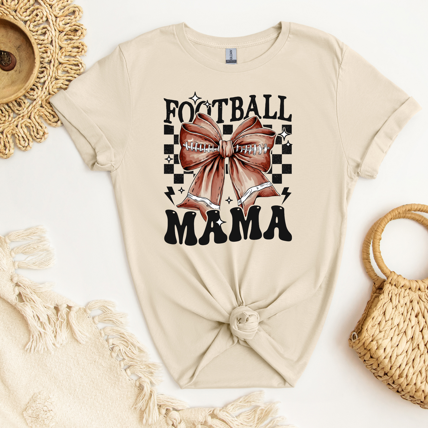 Football Mama with Bow