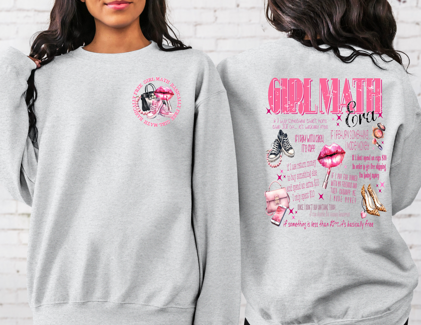 Girl Math Graphic Crewneck