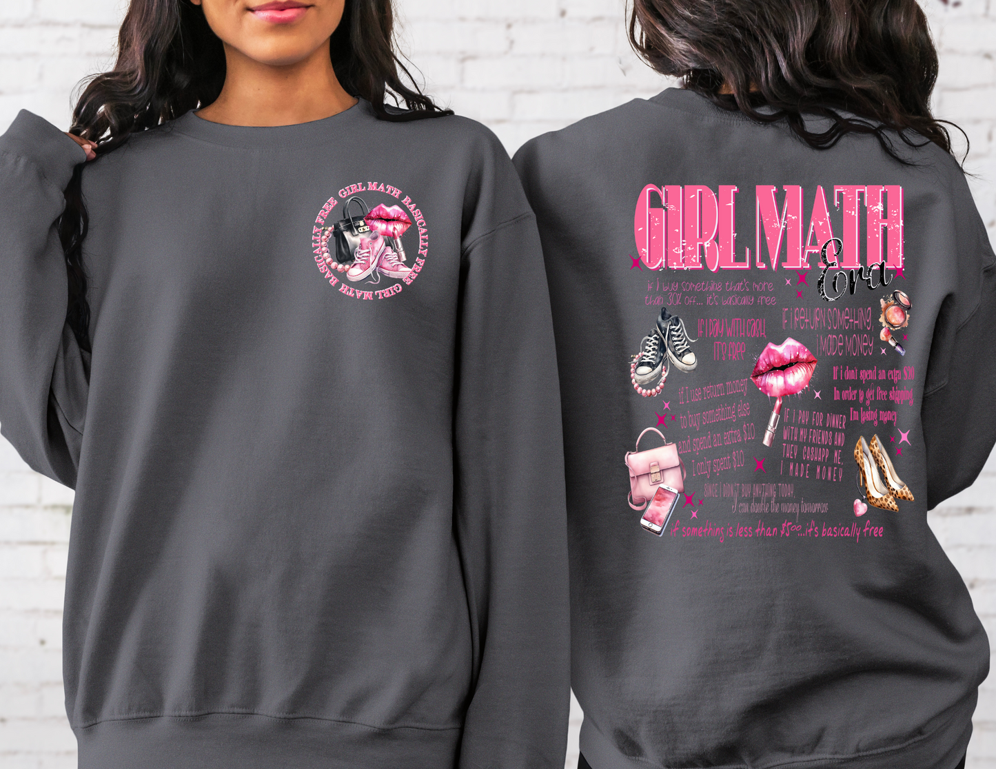 Girl Math Graphic Crewneck