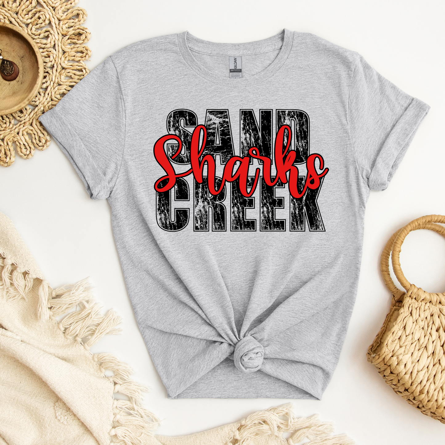 Sand Creek Sharks Grunge Tee