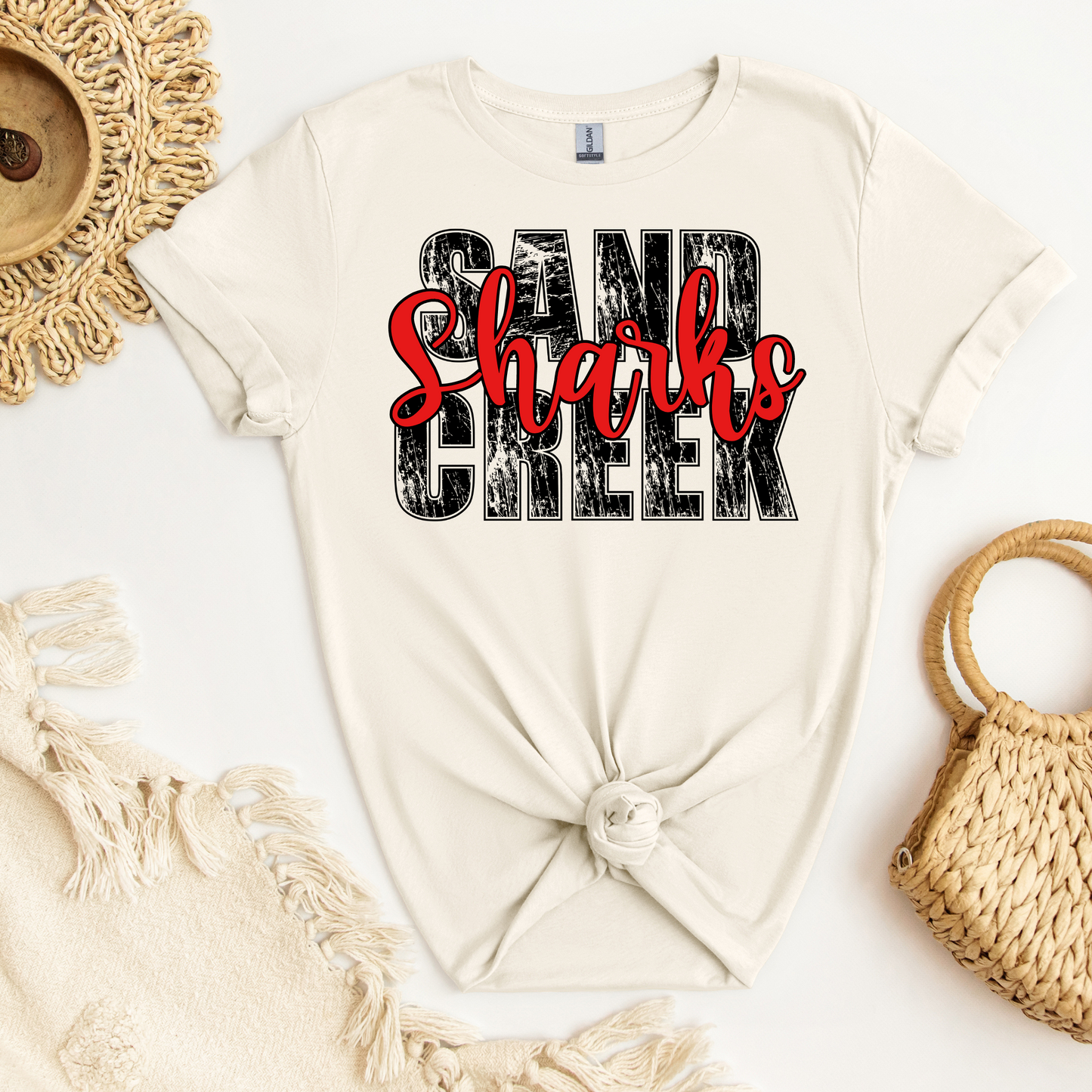 Sand Creek Sharks Grunge Tee