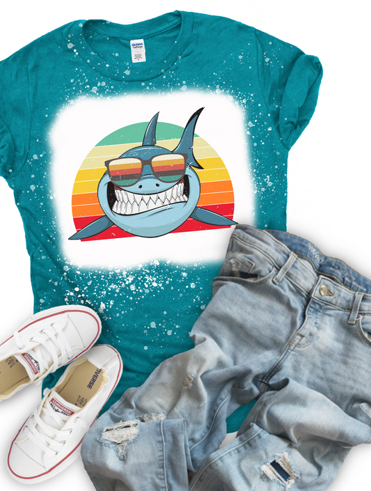 Shark Sunset Graphic Tee