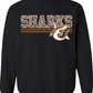 Sharks Tan Leopard Print Sweatshirt