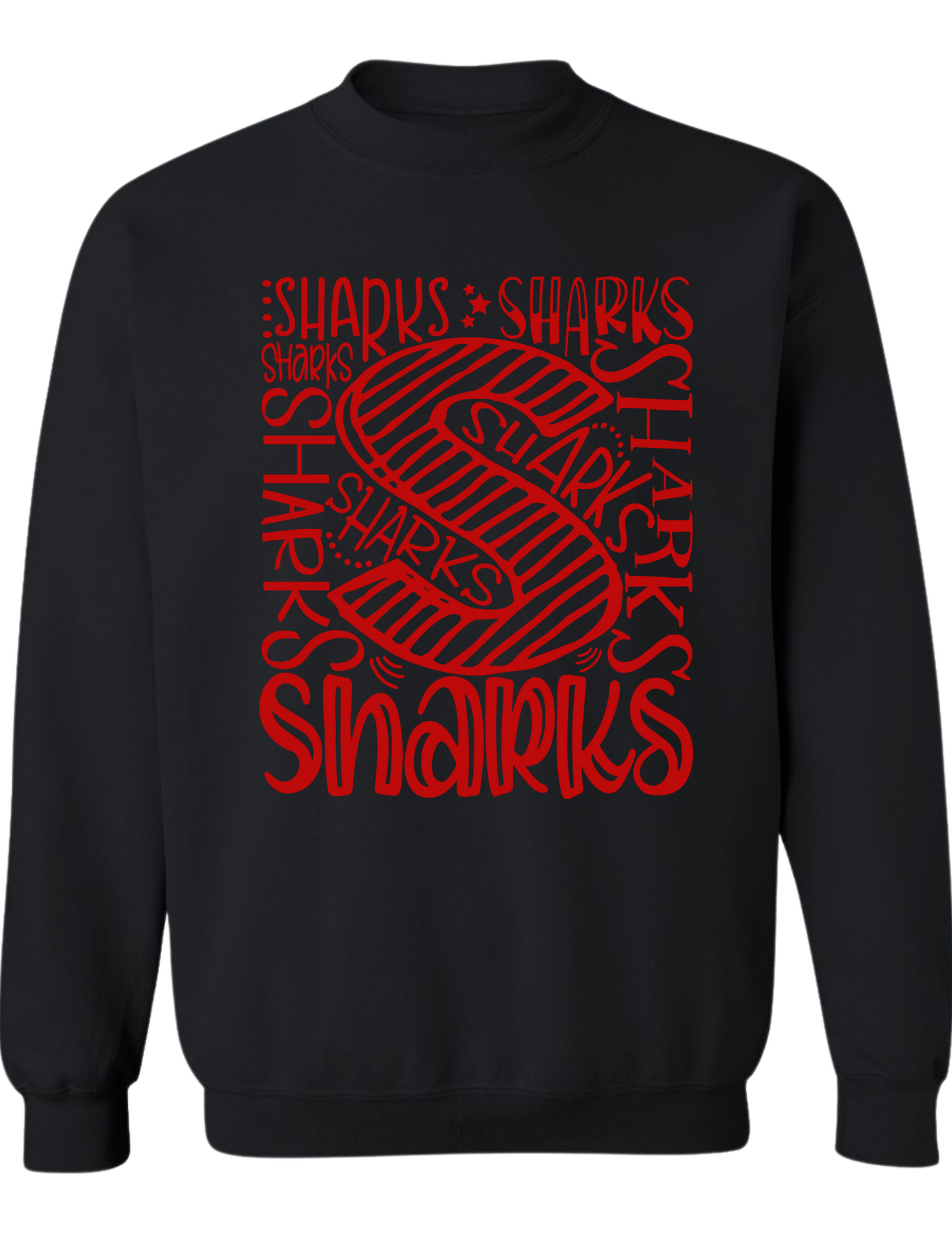 Sharks Typography Sweatshirt