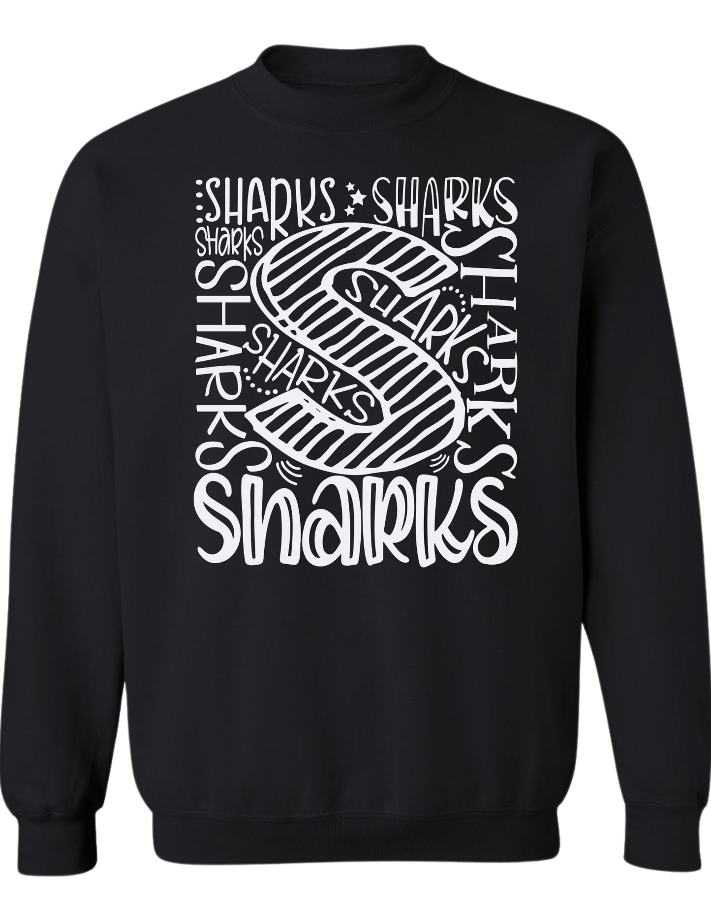 Sharks Typography Sweatshirt