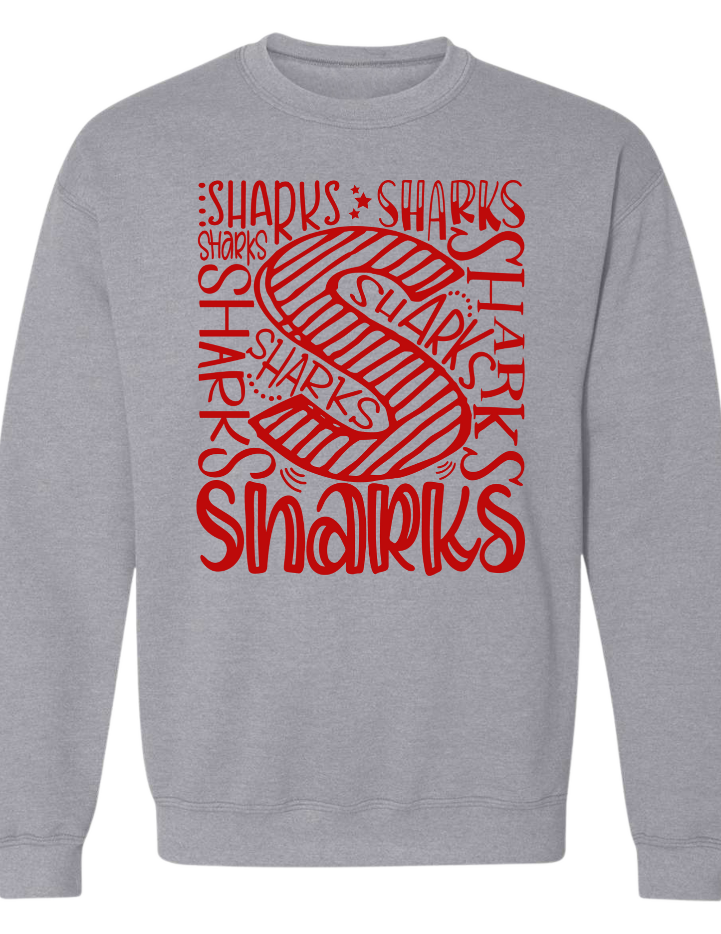 Sharks Typography Sweatshirt