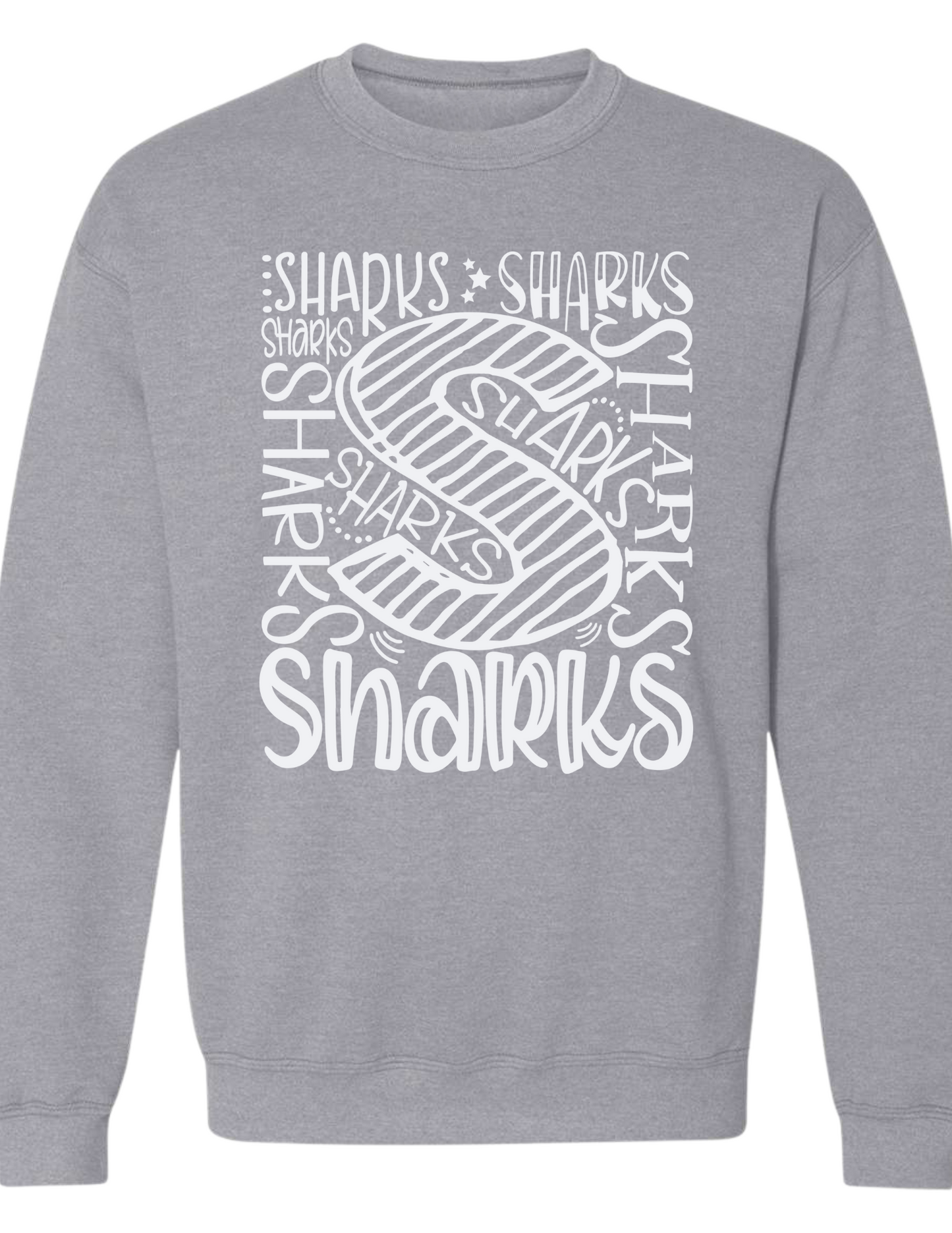 Sharks Typography Sweatshirt