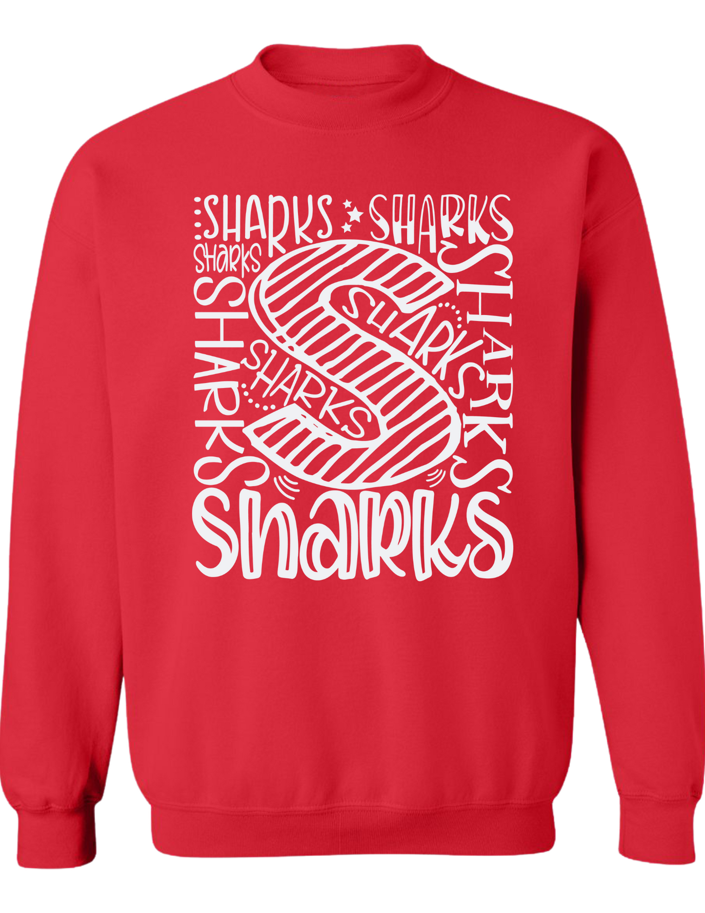 Sharks Typography Sweatshirt