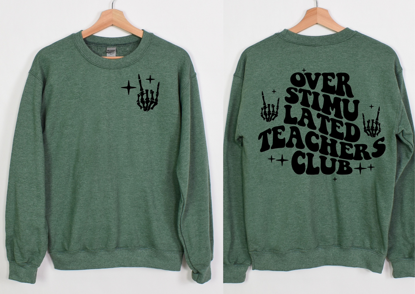 Over Stimulated Teacher Club- Crewneck