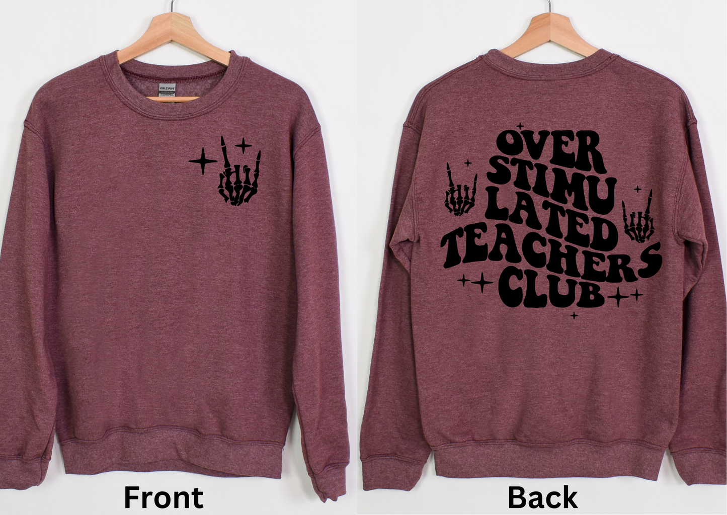 Over Stimulated Teacher Club- Crewneck