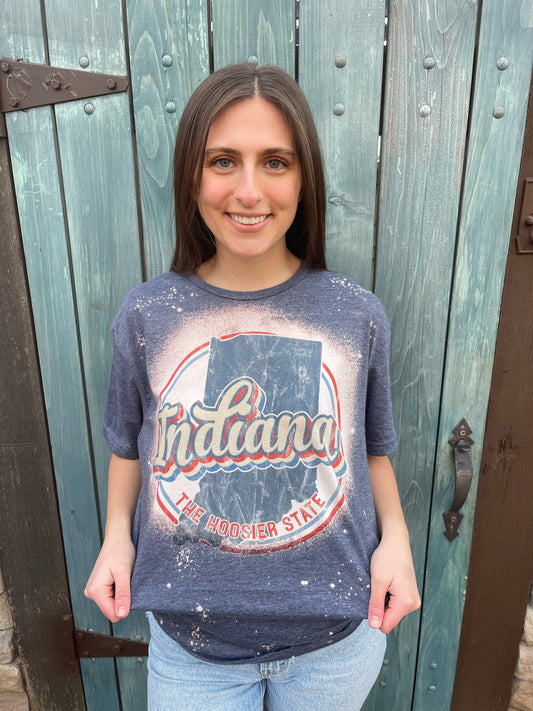 Indiana Retro Bleached Tee